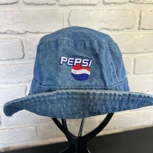 Toppers Vintage Denim Pepsi Bucket‎ Hat One Size